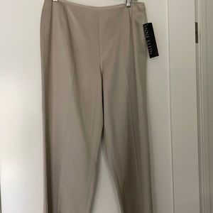 Back zip acetate and cotton pants